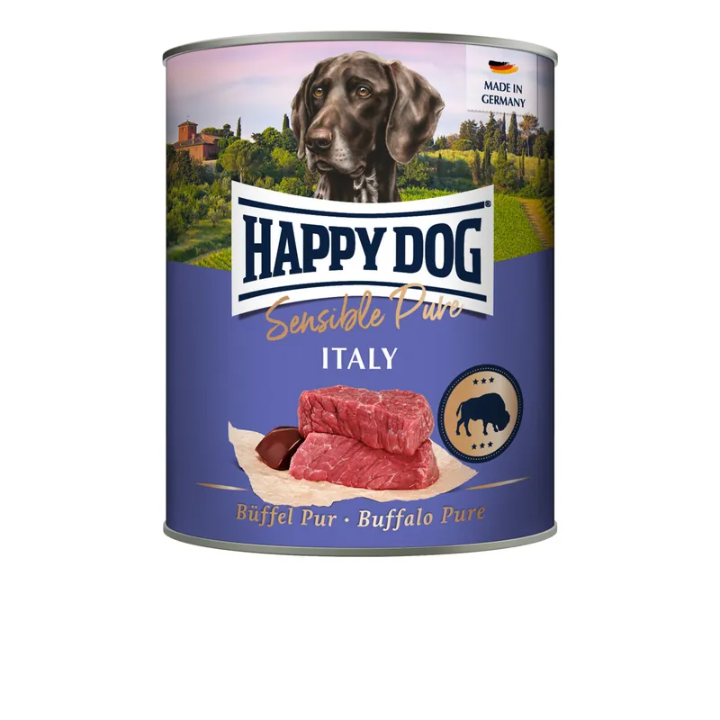 Online Kaufen Sparpaket 24 x 800 g Happy Dog Büffel Pur Hunde Nassfutter